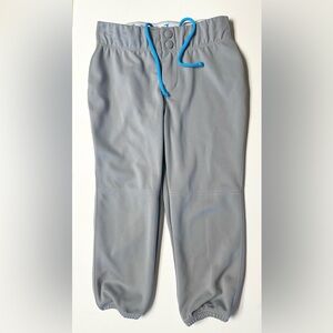 Champro Girls Baseball Athletic Pants - Gray - Medium
